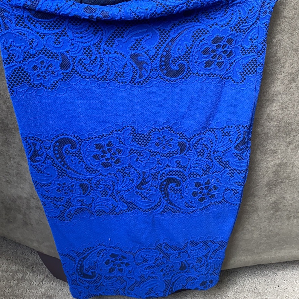 Royal Blue Midi Skirt